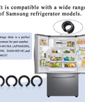 Four Piece Hinge Shim Kit For Fridge Door Height Adjustment Replacement Parts For Samsung Models with shims and fridge
