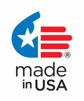 Made in USA logo with stylized flag and star design