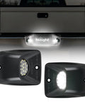 License Plate Lights For Toyota Tacoma 1995 1996 1997 1998 1999 2000 2001 2002 2003 2004 Black Housing 6000K White LED 2 Pack Non Polarity Plug And Play