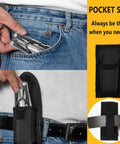 EDC Upgraded 17 In 1 All In One Multitool With Pliers, Knife, Wire Cutter in compact pouch for belt or pocket carry