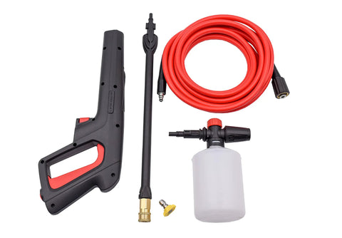 Electric Pressure Washer 1700 PSI 1.7 GPM With 11 Amp Motor, Foam Cannon, 15 Degree Nozzle, Spray Gun, 25 Ft Hose, Extension Lance
