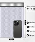 Bubble Mailers Eight Point Five By Eleven Inch Self Seal Padded Envelopes 25 Pack Grey Opaque Lightweight Shipping with phone