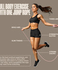 Woman using Adjustable Jump Rope For Fitness And Cardio Kickin It Speed Rope For Boxing And Weight Loss Pink Pro Grade Skipping