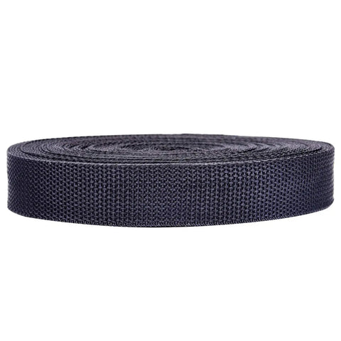 1 Inch Polypropylene Webbing Strap Kit With 16 Yards Of Black Webbing And 16 Side Release Buckles Plus Slide Adapters For DIY Bags Luggage Gear