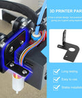 Auto Level Sensor Bracket Mount For 3D Printers Heavy Duty Iron Frame With Rust Prevention Coating Easy Plug And Play Sensor Holder For Rock Solid Accurate Leveling In Industrial Settings. Black iron 3D printer auto level sensor bracket mounted on print head