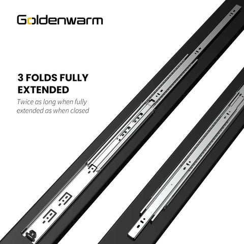Beefy Heavy Duty 16 Inch Drawer Slides Without Lock 150 Lb Load Capacity Side Mount Full Extension Ball Bearing Cabinet Rail