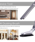 Gotta Have 7 Pack Vacuum Attachments Replacement Kit For Dyson Vacuum Cleaners V6 DC44 DC33 DC35 DC39 DC58 DC59 DC62 DC61, shown are crevice tool and soft dusting brush.