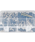 100 Piece Mixed M6 Metric Furniture Bolts And Woodworking Screws In Assorted Lengths Solid Heavy Duty Gear for DIY and bunk beds.