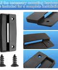 Two Pack Sliding Screen Door Pull Set For A111 Replacement shown with details and screws