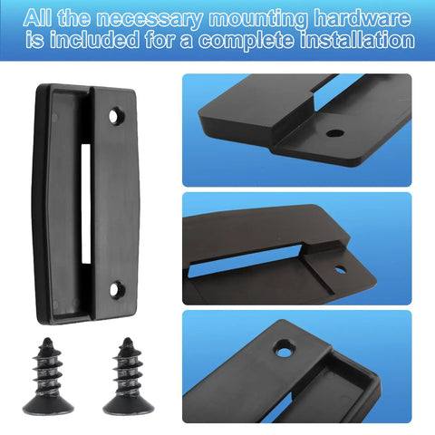 Two Pack Sliding Screen Door Pull Set For A111 Replacement shown with details and screws