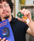 Clockstar 2.0 DIY Smartwatch Kit build with circuit board and creators booklet for STEM electronics learning