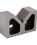Rock Solid Cast Iron V Block Set For Precision Layout Work And Machinist Bench Setup Featuring Dead Square Ground Edges And Point Zero Zero Zero One Inch Tolerance That Is Seriously Badass Quality, showing a heavy duty machined V block.