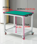 Slick Rolling Aluminum Workbench With Locking Casters Set Up Badass Packing Table For Electronics Assembly And Circuit Repair with dimensions