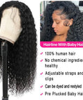 180 Density HD Lace Front Wig 13x4 Glueless Brazilian Virgin Remy Human Hair Deep Wave Frontal With Pre Plucked Baby Hair