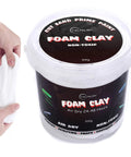 Cosplay Foam Clay White High-Density For Intricate Designs Air Dries In 48 Hours For Easy Cutting With Knife Or Rotary Tool Sanding