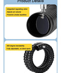 Integrated regulating valve and flexible tubing of Rock Solid Flex Arm Fume Extractor for Welding Smoke Absorption Soldering Dust Collection.