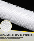 Close-up of 5 Piece Set 9 Inch Latex Floor Self Leveling Spiked Roller for Screed Flooring Bubble Removal Brush and Paint Roller Tool