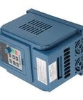 Variable Frequency Drive 380V 3A Speed Controller for 3 Phase 0.75kW Motor with wide vents and control panel, side view