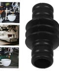 Rubber Insulation Cover For Espresso Machine Steam Wand Anti Scald Sleeve next to espresso machine in use