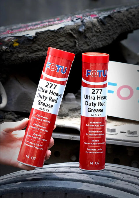 FOTU 277 Ultra Heavy-Duty Red Grease tubes, 2x14 oz, automotive wheel bearing grease
