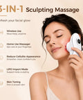 Woman using 4 In 1 Body Sculpting Machine For Cellulite Reduction And Stretch Mark Reduction Anti Cellulite Massage Tool