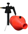 One Hand Pressure Sprayer For Lawn And Garden Care 50 Oz Bottle Adjustable Brass Nozzle Ergonomic Locking Handle Viton Gasket