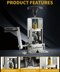 Drill Powered Wire Stripper Machine For 0.03 To 1 Inch Wires Portable Steel Frame Stripping Tool For Scrap Copper Cable