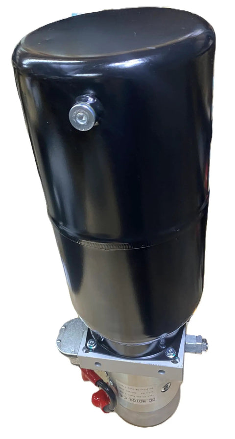 Heavy Duty 12VDC Hydraulic Power Unit 2.6HP 3200 Psi Badass Shop Gear Built Tough For Garage Rigorous Lifting Adjustable Pressure Slick Black Finish Quick Setup