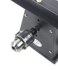 Close-up of the chuck on a Genuine Usa Stock Ready To Roll Heavy Duty 7Speed Bench Grinder for tool attachment.
