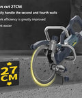 Heavy Duty Electric Ring Saw Wall Cutting Machine With Built In Water Pump And Kickass Performance For Smooth Slotting Through Concrete Stone Brick And Wood Up To Twenty Seven Centimeters Deep cutting into 27CM concrete.