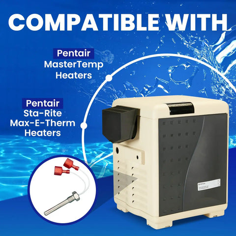 Replacement Stack Flue Sensor 42002-0024S 2 Pack for pool and spa heaters with compatible Pentair MasterTemp graphic