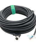 Coiled M12 A Coded 5 Pin Female Actuator Sensor Data Cable For Industrial Controls Automation With Right Angle 90 Degree Connector