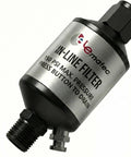 One Quarter Inch NPT Inline Water Separator For Air Compressors with aluminum housing and brass fittings