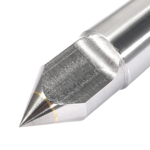 Rugged Mt3 Lathe Tailstock Dead Center Featuring Tungsten Carbide Tipped Sixty Degree Point With Half Notched Shank For Workshop Grade Metal Milling And Finewood Craft Projects