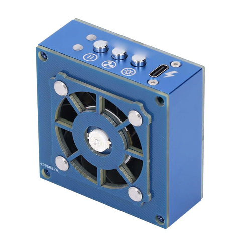 Solder Fume Extractor Smoke Absorber 10000 RPM High Flow Soldering Cooling Fan With Built In Lamp and controls visible