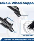 Lightweight Aluminum Front Fork For Mountain Bikes With Air Suspension 26 Inch One And One Eighth Straight Threadless Steerer