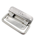 4 Pack Stainless Steel Wardrobe Handles Set with Foldable Boat Hatch Latches and Lifting Ring Pulls Rust Resistant Satin Finish