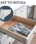 Durable Plastic Drawer Side Track Brackets 5/16 Inch By 7/8 Inch White Two Pack, easy install in kitchen drawer for smooth glide.
