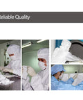 Cleanroom wipe cloths collage with workers in white protective suits handling lint-free wipes.