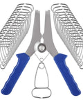 Pro Grade Spring Loaded Miter Clamp Set With Pliers 13 Piece Clamp Kit For Woodworking Picture Frames Stainless Steel