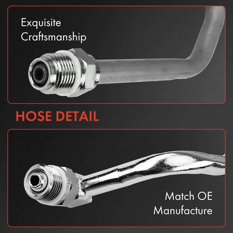 Ford Power Steering Pressure Hose Line Assembly For Excursion 2000 Through 2004 And F Series Super Duty 1999 Through 2004 5.4L 7.3L Compatible With F 250 F 350 F 450 F 550