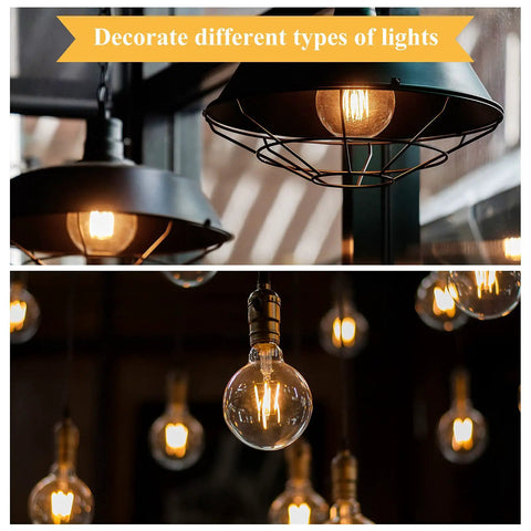 Variety of lights using Easy DIY Table Lamp Repair Kit With 3 Way Socket And 96 Inch Cord Bronze, showcasing versatility.