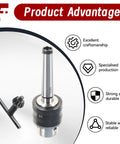 Mini Metal Lathe Drill Chuck With MT2 Arbor, Five Sixty Fourth Inch To One Half Inch Clamping Range, steel design with features