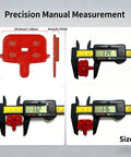 Rectangular Hollow Semi Metal Disc Brake Pads Set For MTB Bikes And Electric Scooters, 2 Pair, with precise caliper measurement