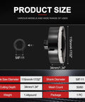 PATIKIL 115mm diamond hole saw with 5/8-11 shank for angle grinders; suitable for ceramic, porcelain and marble tiles.