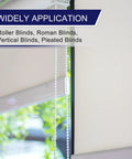Sweet Swap Roller Blind Bead Chain Cord Set Featuring 10 Meters Of Cuttable White Pull Chain And Tough POM Connectors for roller and pleated blinds.
