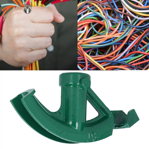 Heavy Duty Manual Pipe Bender Tool For Aluminum Alloy Tubes with a glossy green finish and ergonomic design for easy handling.