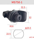 Push Button Latch Drawer For 1 To 10mm Thick Panels, Slick Easy Install Flush Pull Lock With 25.5mm Cutout, Durable PP