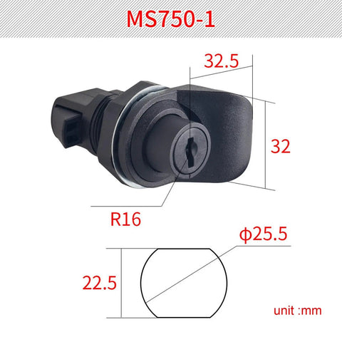 Push Button Latch Drawer For 1 To 10mm Thick Panels, Slick Easy Install Flush Pull Lock With 25.5mm Cutout, Durable PP