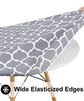 Round Picnic Tablecloth With Elastic Edge Fit For 45 To 56 Inch Tables Windproof Waterproof Wipeable Vinyl Cover With Flannel Backing